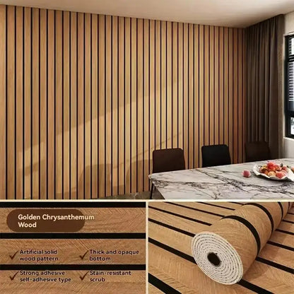 Thick Brown Grid Peel and Stick Wallpaper Faux Plaid Design Waterproof Moisture-Proof for Walls Ceilings Home Decor