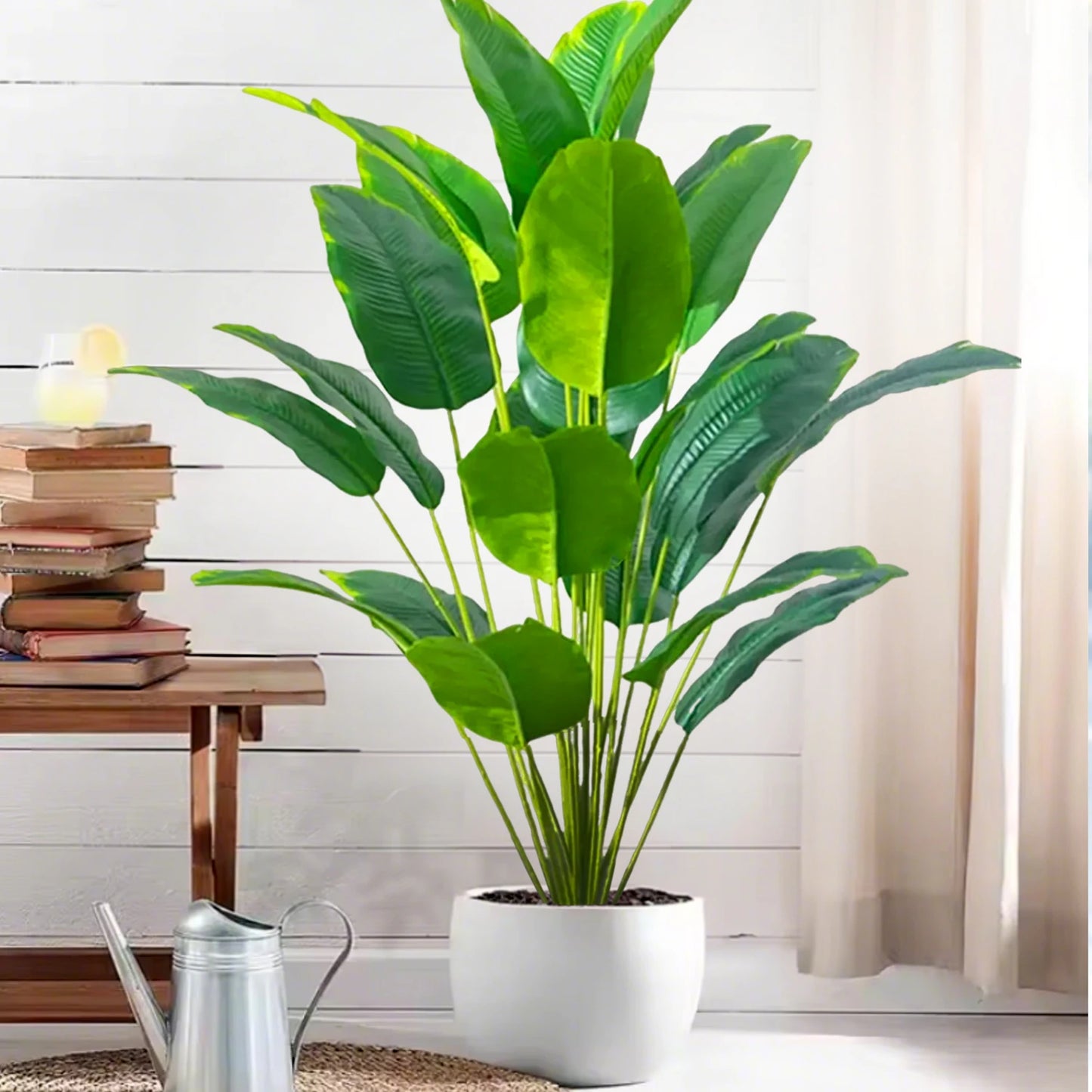 Artificial Palm Tree - Large Fake Tropical Plant Suitable for Indoor Outdoor Decoration Without Pot