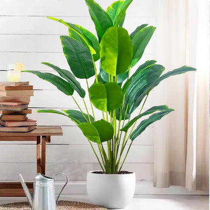 Artificial Palm Tree - Large Fake Tropical Plant Suitable for Indoor Outdoor Decoration Without Pot