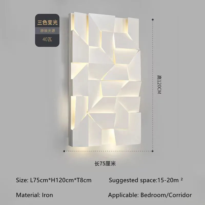 Living Room Background Wall Art Wall Lamp Minimalist Bedroom Bedside Entrance Hall Foyer Hallway Decorative Wall Painting Lamp