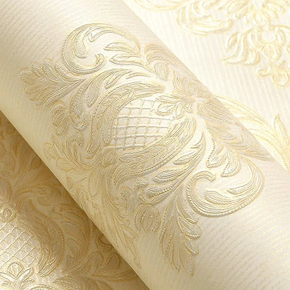 European Style Wallpaper For Bedroom Walls 3D Damascus Non-woven Dining Living Room Sofa TV Background Wall Papers Home Decor