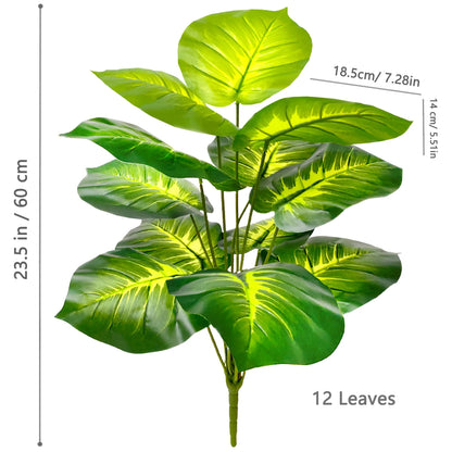 Artificial Palm Tree - Large Fake Tropical Plant Suitable for Indoor Outdoor Decoration Without Pot