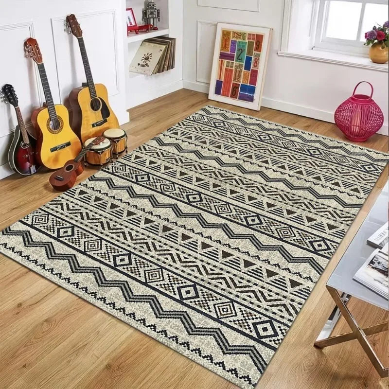 Outdoor Rugs Reversible Outdoor Plastic Straw Rugs Boho PatioIndoor Carpets RV Mat for Family Camp Picnic  Bedroom  Area Rug