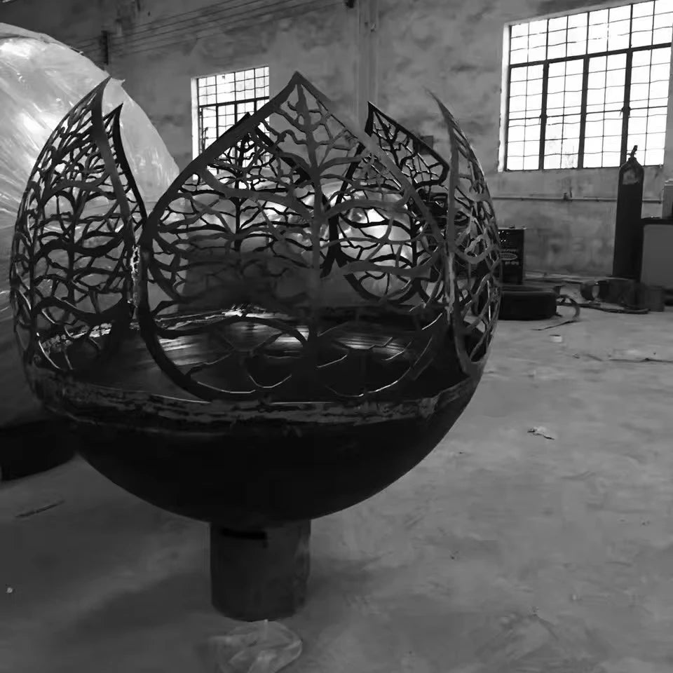 Hot Sell Outdoor Carbon Steel Fire Pits ,steel Sphere Fire Pits