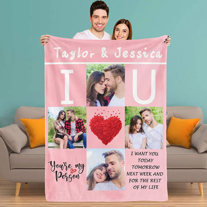 Custom Blanket With Picture Collage Customized Blankets Birthday Souvenir Christmas Gifts Personalized Throw Blanket