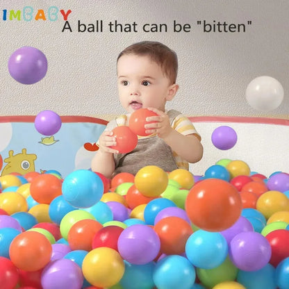 IMBABY Ocean Balls For Dry Pool Baby Playground 50/100pcs 5.5/7cm Ball For Playpen Children's Park Balls Baby Toy Colorful Soft