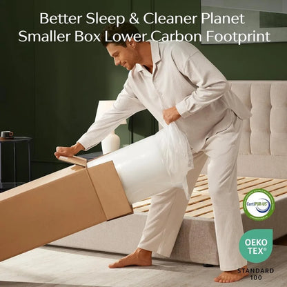 Mattress, 6 Inch Gel Memory Foam Mattress in a Box, Fiberglass Free, Breathable for Cooler Sleep, Customized