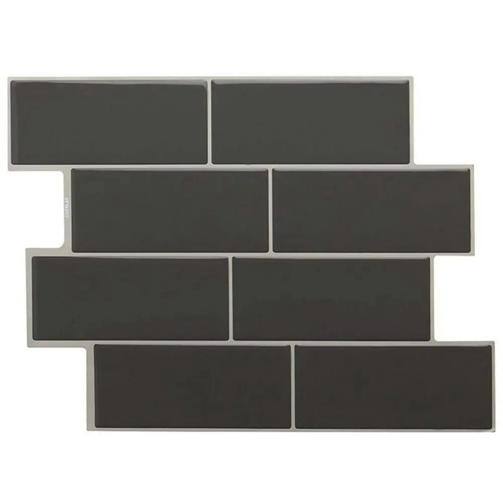 3D Grey Brick Durable DIY Wall Sticker Waterproof Removable Home Decor Grey Brick 3D Wallpaper Kitchen