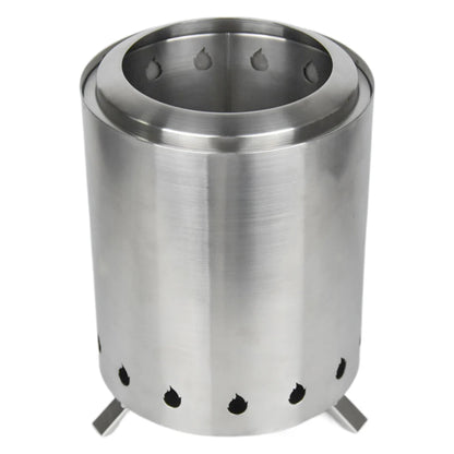 Camping Wood Stove Stainless Steel Outdoor Smokeless Fire Pit Small Backpacking Stove for Traveling Hiking Picnic