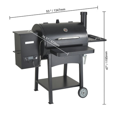 SucceBuy Portable Charcoal Grill Propane Gas Grills with Cover and Cart Heavy Duty Iron BBQ Grill for Outdoor Cooking Barbecue