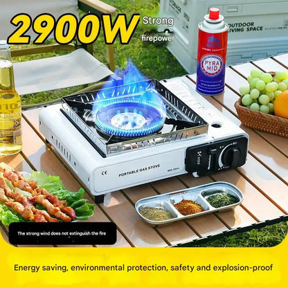 2025Portable Outdoor Cassette Stove Butane Gas Stove for Hot Pot BBQ Camping Cooking Lightweight gas burner barbecue grill