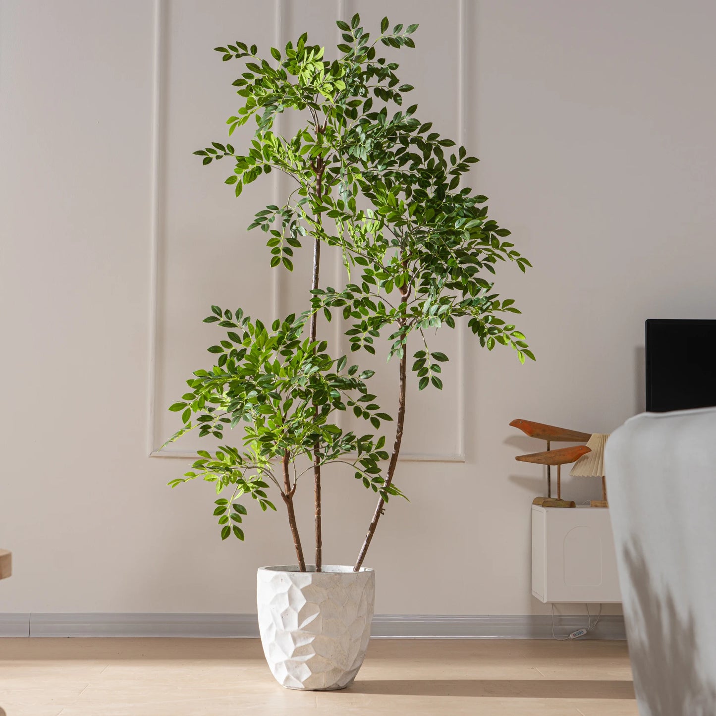 Ulmus Pumila Simulation Tree Indoor And Outdoor Decoration Factory Hot Sale Silk Artificial Plants And Greenery