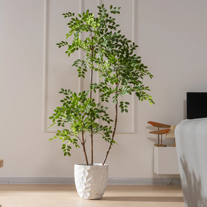 Ulmus Pumila Simulation Tree Indoor And Outdoor Decoration Factory Hot Sale Silk Artificial Plants And Greenery