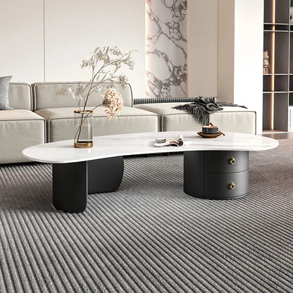 Irregular Modern Coffee Table Accessories Black Small Outdoor Coffee Tables Living Room Drawers Table Basse De Salon Home Decor
