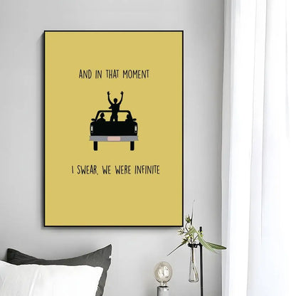Classic Movie T-The Perks Of Being A Wallflower Poster HD art sticky wall waterproof home bedroom bar aesthetic decoration