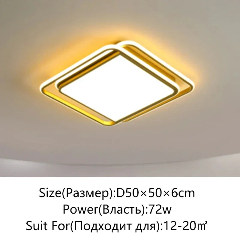 Living Room LED Ceiling Lamp Modern Simple Bedroom Room Dining Light Nordic Lustre Home Decor Interior Lighting Kids Chandelier