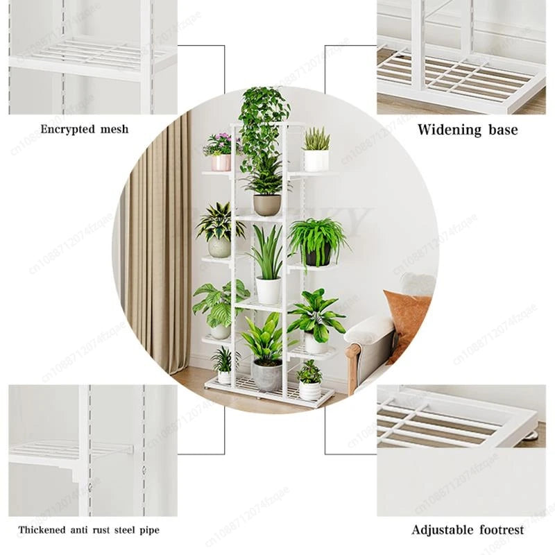 Indoor Plant Stand Flower Rack 5 Tier 7 Tier Flower Pot Shelf Storage Display Organizer Rack For Garden Balcony Home