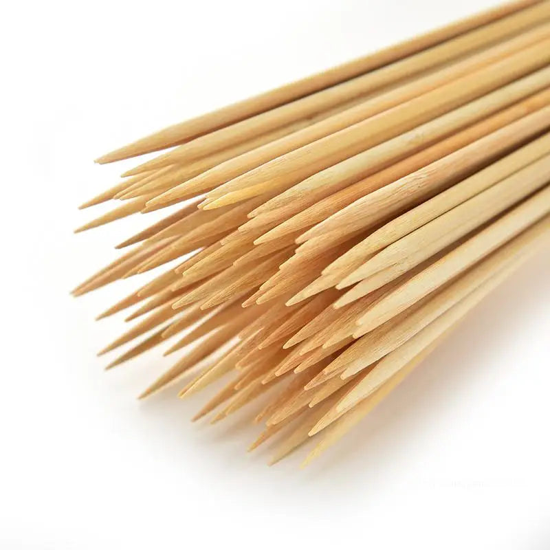 100PCS 20/30CM Disposable Bamboo Skewers Wooden Grill Grilling Bbq Tools Outdoor Cooking BBQ Sticks Barbecue Tools Fruit Sticks