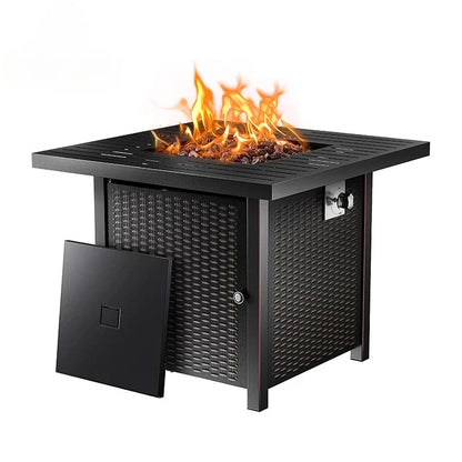 l # forOutdoor Square Fire Pit Table 50,000 BTU Gas Fire Pit Propane Gas Fire Pit Table For Outside