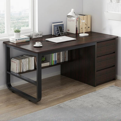 Desk Desktop Computer Desk Simple Home Desk Student Bedroom Bookshelf Integrated Writing Desk