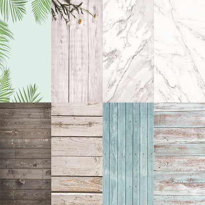 Marble Photography Backdrops 57*87CM 2 Sided Wood Grain Photo Background Wallpaper Studio Waterproof Products Photographic Props
