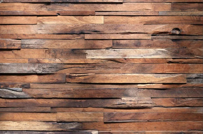 Custom wall paper 3D mural dark retro nostalgic wood stripe background wall photo living room bedroom TV background wallpaper
