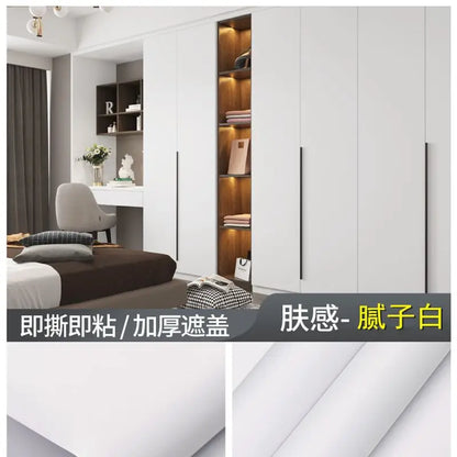 Baby Skin Sensation Thick Self Adhesive Waterproof PVC Wallpaper Muebles Furniture Kitchen Cabinets Armoire Oil Proof Stickers