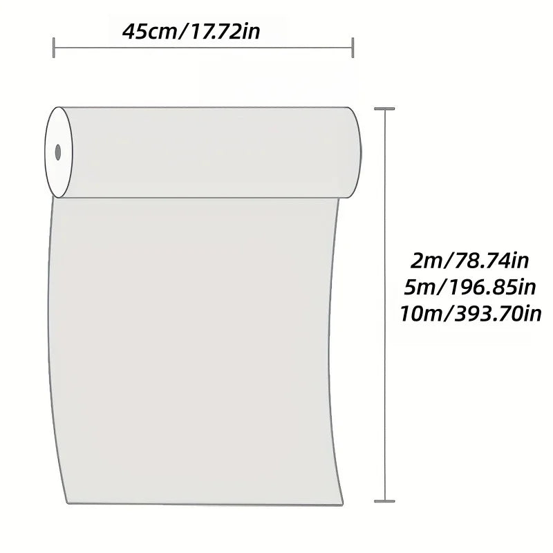 1roll 2/5/10m（45cm Width）Self-Adhesive Wallpaper Stickers for Cabinet and Wardrobe Doors,Furniture Renovation, Wall Color Change