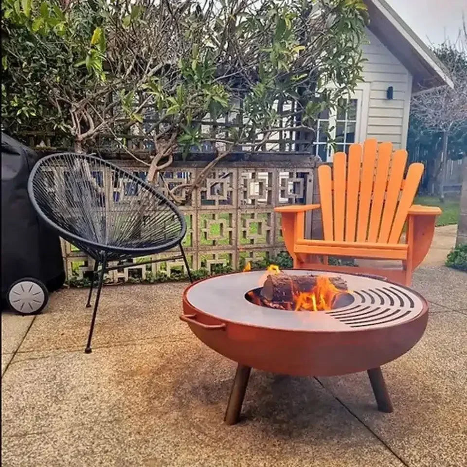 #For Outdoor round Corten Steel Fire Pit Bowl Wood Burning Water Bowl for Outdoor Entertaining