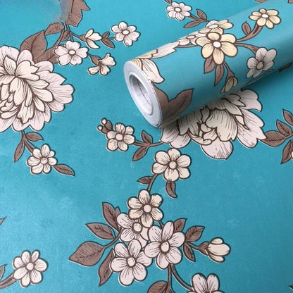 Home Decor Retro Floral Wallpaper Renovation of Bedroom and Living Room Decorative Walls