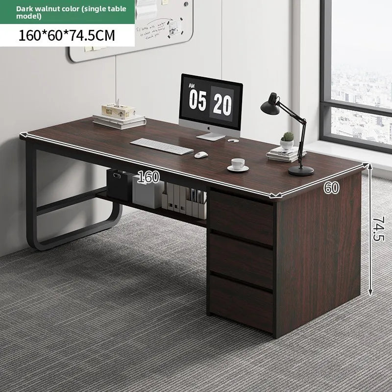 Desk Desktop Computer Desk Simple Home Desk Student Bedroom Bookshelf Integrated Writing Desk