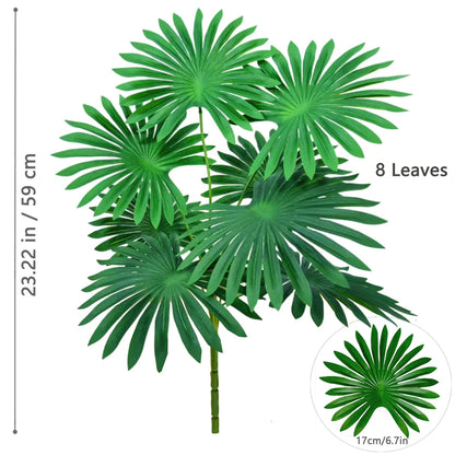 Artificial Palm Tree - Large Fake Tropical Plant Suitable for Indoor Outdoor Decoration Without Pot