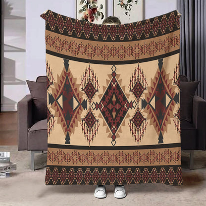 Flannel Throw Blanket Ethnic Patterns Print Blanket Super Soft Cozy Sofa Nap Blanket Home Blanket Perfect Home Gift for Her