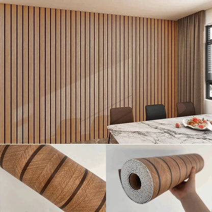 Foam Grille Wallpapers Wall Stickers Bedroom Background Walls Renovation Thicke Wood Grain Peel and Stick Wall Paper Home Decor