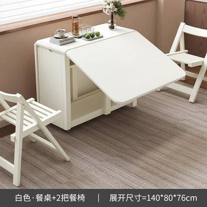 Rustic Dark Dining Tables Folding Nordic Modern Multifunctional Dining Tables Elegant Vintage Table A Manger Pliante Furnitures