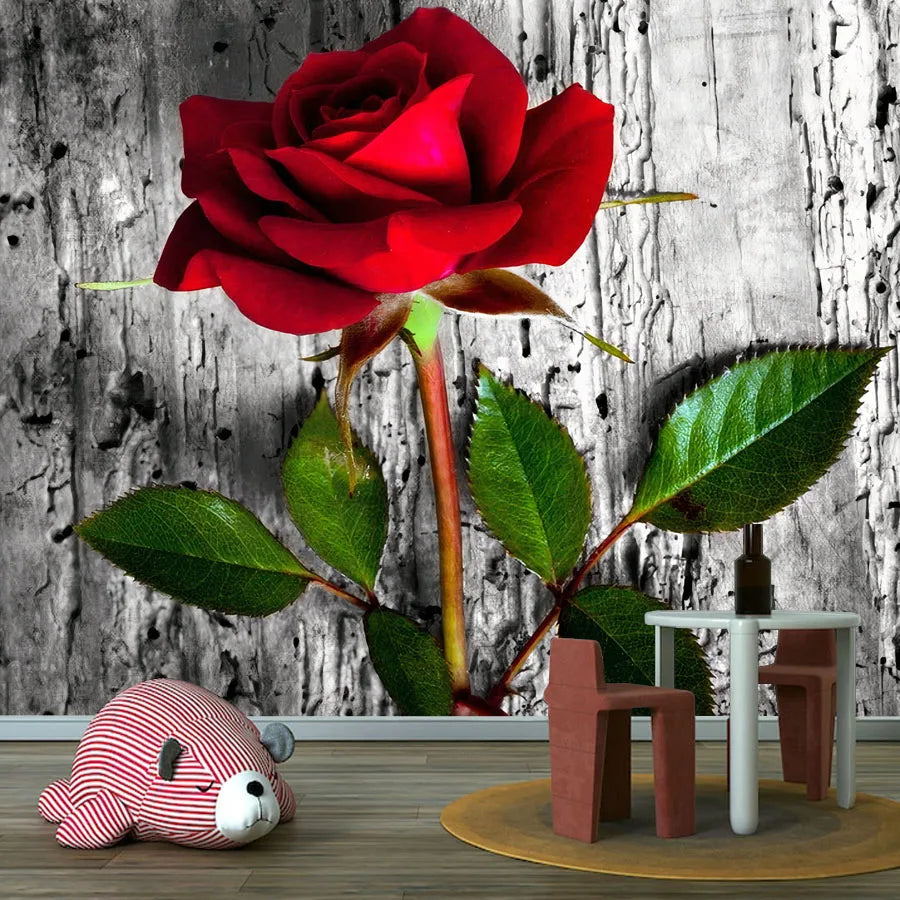 20+ Girly Wallpaper for Living Room Natural Floral Pink Rose Background, Self Adhesive Optional, Walls Art Bed Home Decor Mural