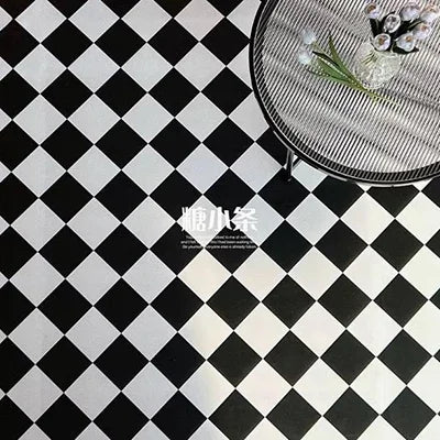 1:12 DIY Dollhouse (20x28cm)Adhesive Wallpaper on The Back for Kitchen(viscous) Living Room Bedroom Floor Decoration Accessories