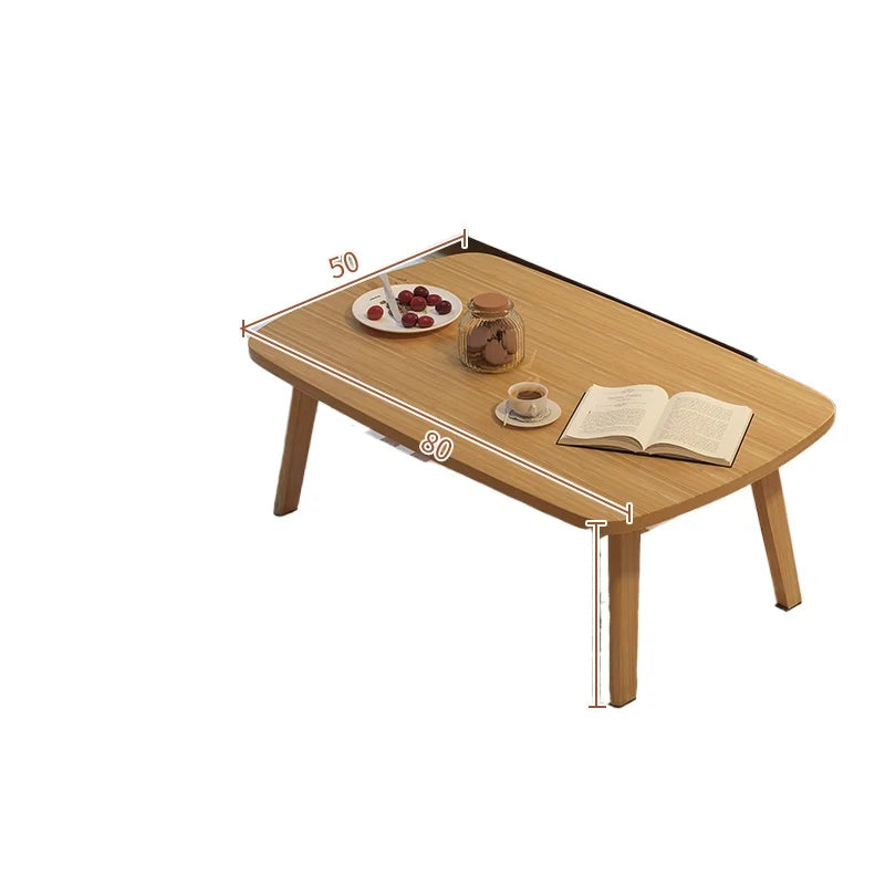 Foldable Solid Wood Coffee Table Space-Saving Multifunctional Desk for Small Apartment Minimalist Modern Kitchen Table