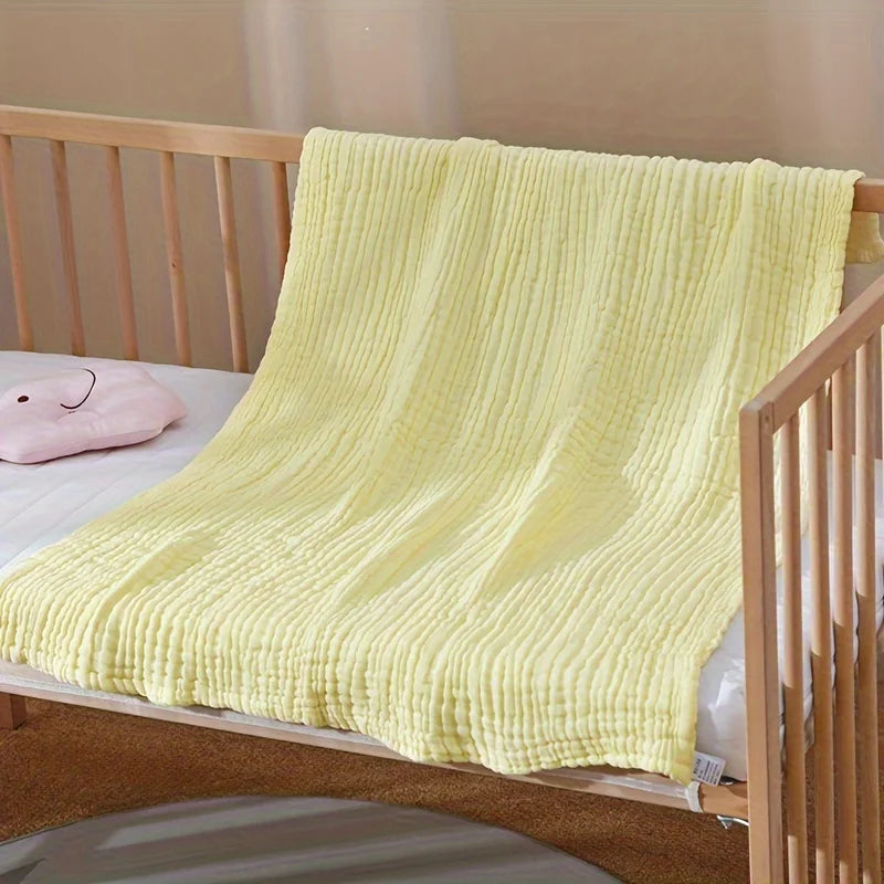 Large 6-Layer Gauze Blanket All-Season Soft Breathable for Adults Sofa or Bed Bedding Hand Wash Only Neutral Beige for Men Women