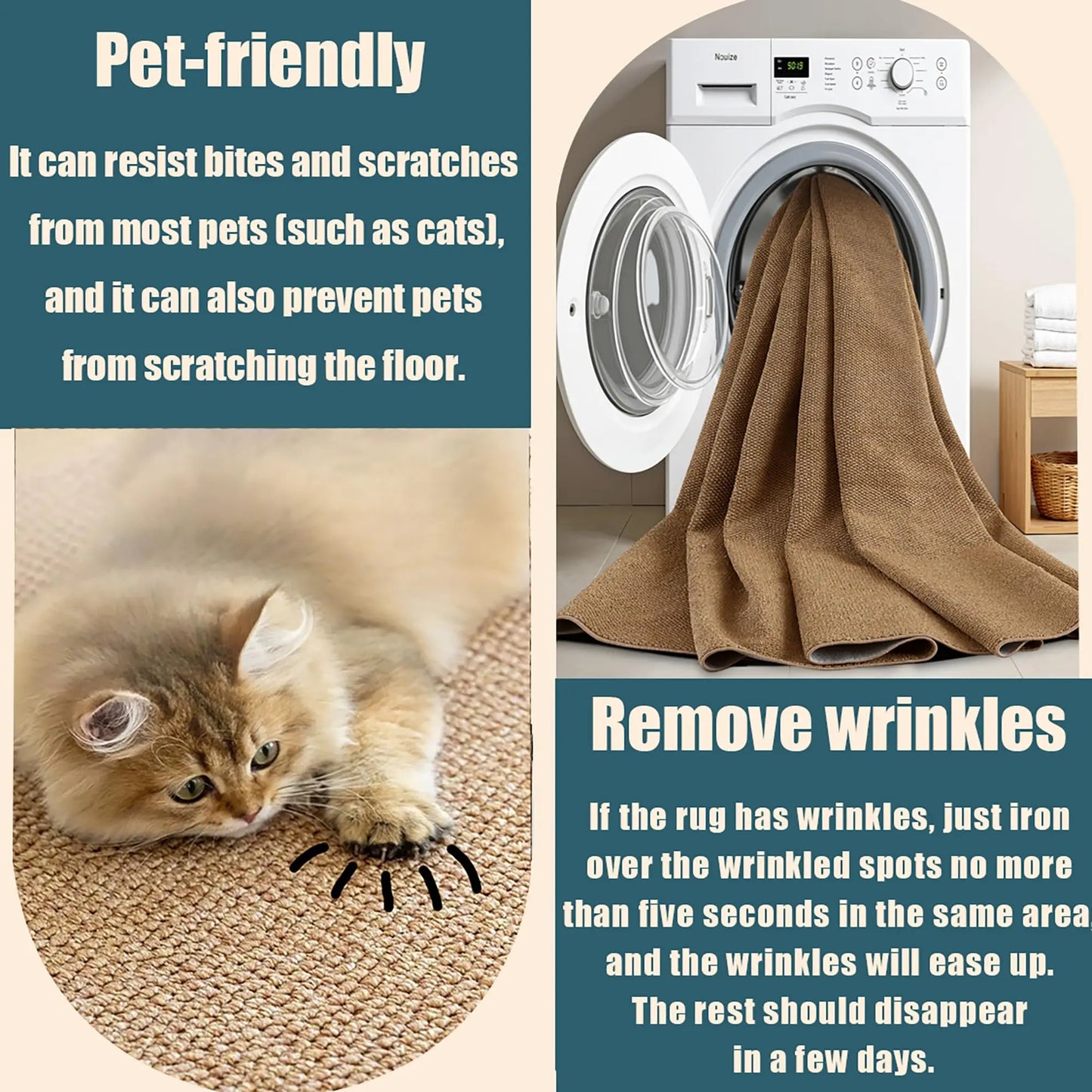 Front Door Mat Outside Entrance Welcome Mat Outdoor Indoor Entryway Rug Dirt Trap Non-Slip Washable Low Profile Doormat