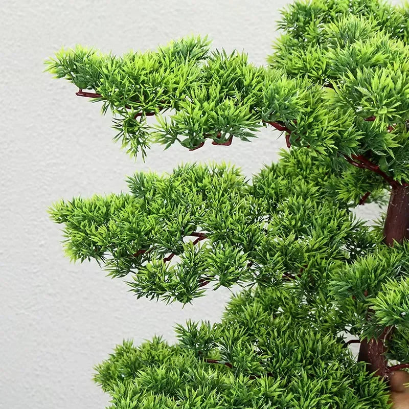 High Quality Realistic Artificial Pine Tree Large Bonsai Indoor Outdoor Garden Decor Durable Fiberglass Potted Plants