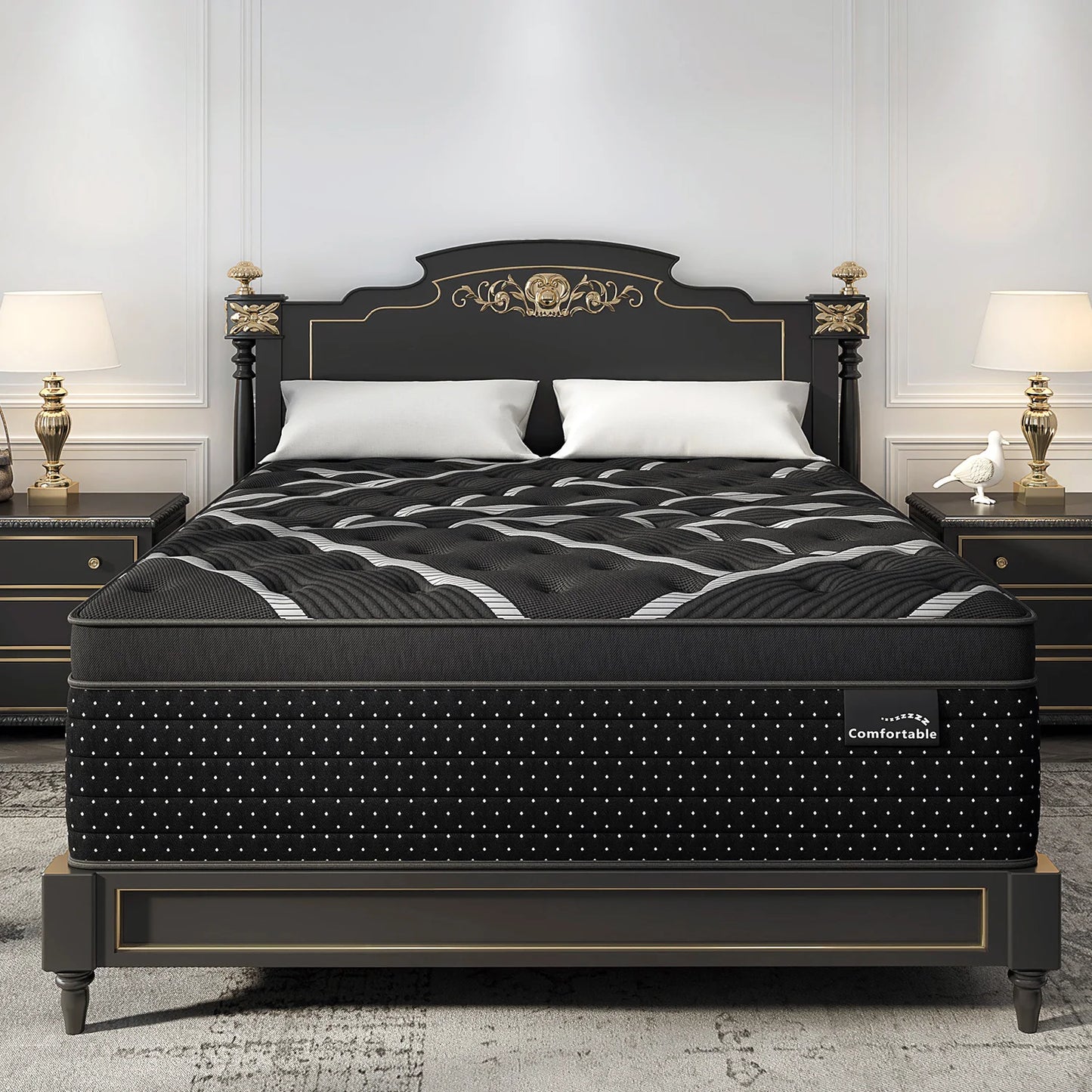 12/14inch Hybrid Gel Memory Foam Mattress with Pocket Spring Medium Firm Motion Isolation Twin Full Queen King Mattress in a Box