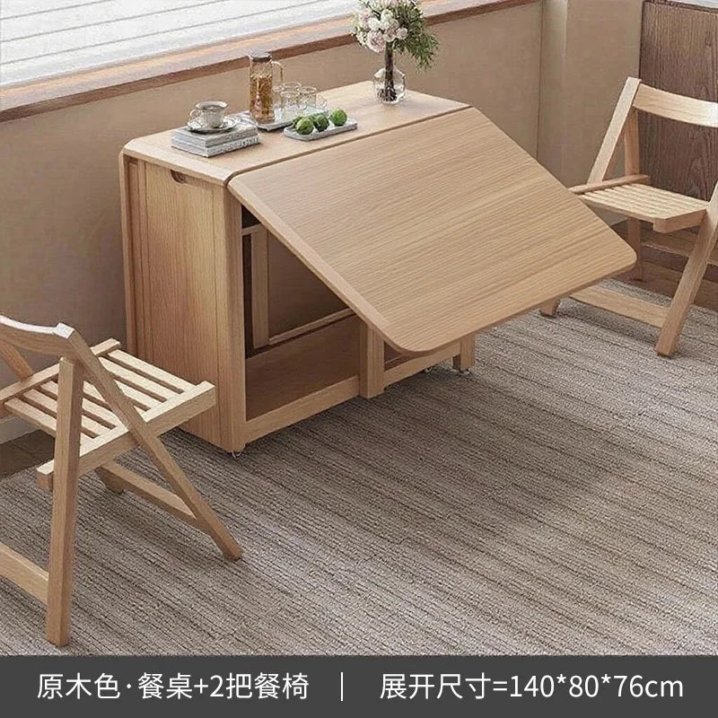 Rustic Dark Dining Tables Folding Nordic Modern Multifunctional Dining Tables Elegant Vintage Table A Manger Pliante Furnitures