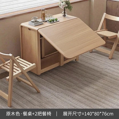 Rustic Dark Dining Tables Folding Nordic Modern Multifunctional Dining Tables Elegant Vintage Table A Manger Pliante Furnitures