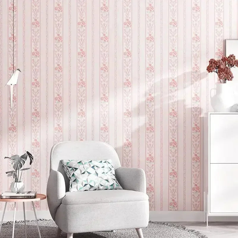Self-adhesive Wallpaper Pastoral Flowers Waterproof and Moisture-proof Home Stickers for Living Room Bedroom Floral Decoration