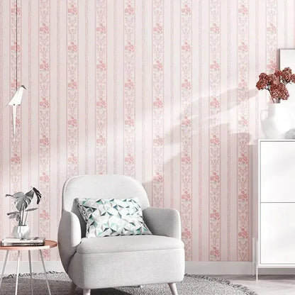 Self-adhesive Wallpaper Pastoral Flowers Waterproof and Moisture-proof Home Stickers for Living Room Bedroom Floral Decoration