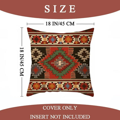 4Pcs Linen Throw Pillow Covers 45x45cm Decorative Cushion Cases for Sofa Bedroom Living Room Home Decor Zippered Pillowcases