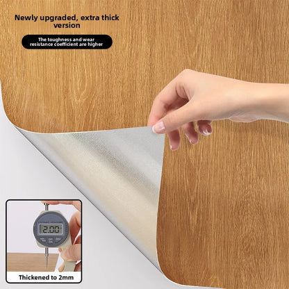 Waterproof Thick Self Adhesive Wallpaper Faux Wood Grain Peel and Stick Furniture Renovation Veneer for Accent Wall