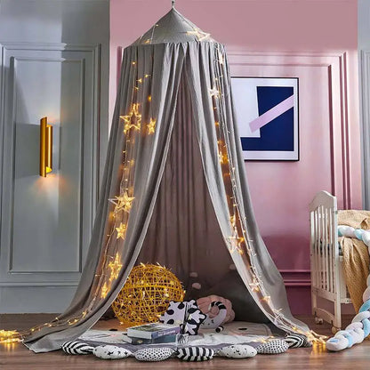 Dome Bed Curtain Children's Windscreen Crib Surround Bed Head Decoration Shading Mosquito Net Bed Tent Large Size Castle Game