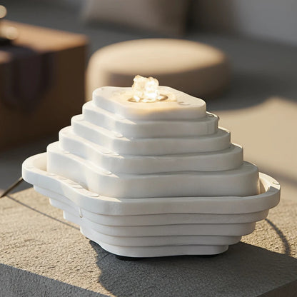 Indoor Landscape Tea Room Fountain Ornament Circulating Water Light Luxury High-end Living Room Hotel Shop Opening Gift